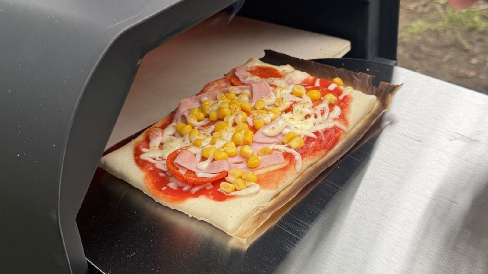 Pizza in Pizza Oven